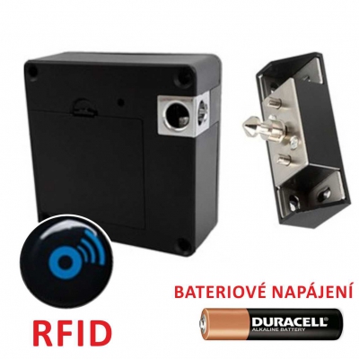 Skříňový zámek RFID na baterie RCK2BAT